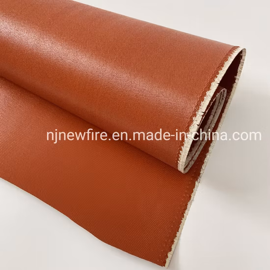 Manufacturer High Quality Fiberglass Mesh Fire Blanket Welding Protective Sleeve Coated 260g Double-Sided Liquid Silicone Fiberglass Cloth