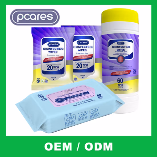 Wholesale Alcohol Antibacterial Wet Wipes Effective Sterilization 99.9% Disinfecting Wet Wipes Antiseptic Wipes