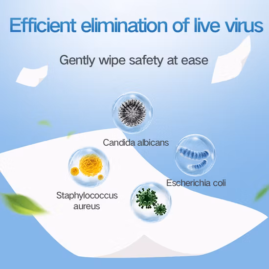 Wholesale Custom 75% Alcohol Sanitizing Antibacterial Alcohol Wet Wipes