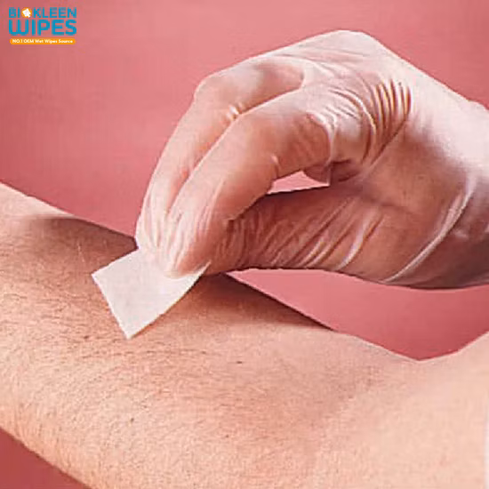 Biokleen OEM Manufacture Anti Bacterial Sterilized Disposable Wet Tissue Disinfecting 70% Alcohol Pred Pads Wet Wipes in Bag
