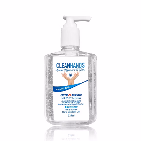 1L Odorless Colorless Waterless 75% Alcohol Hand Sanitizer with FDA