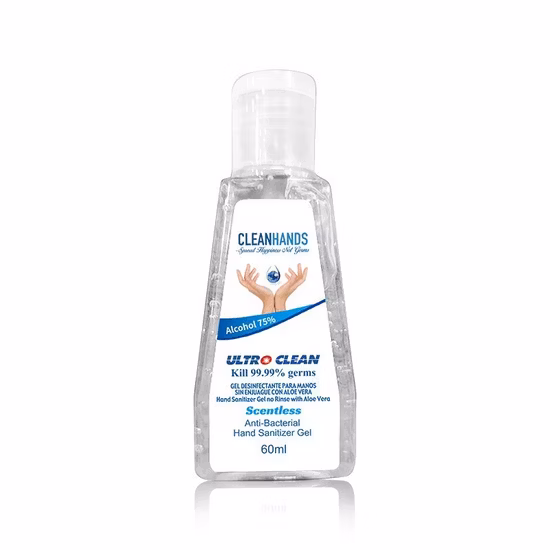 100ml Antibacterial Portable Hand Gel Sanitizer Alcohol 75% Hygiene Disposable Hand Sanitizing Gel with FDA and Ce