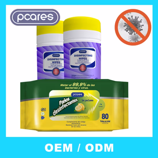 Hot Sale Disinfectant Wipes Effective Sterilization 99.9% Disinfecting Wet Wipes Antiseptic Wipes