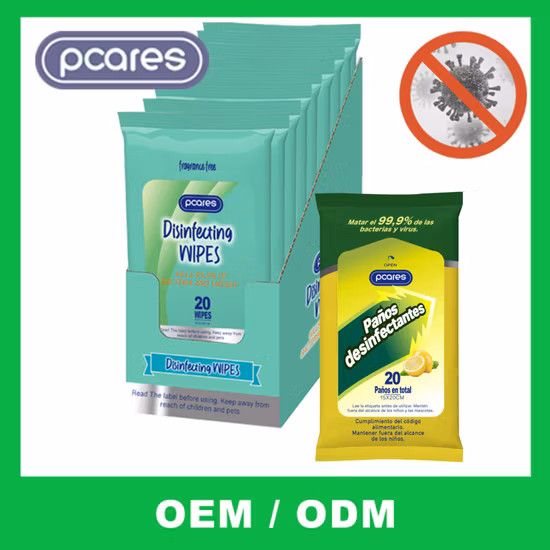 Disposable Non-Woven Thermometer Probe Wipes Disinfecting Wipes